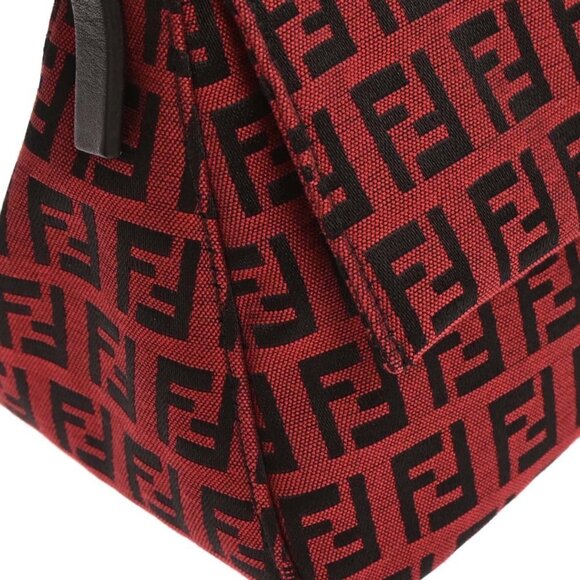 Fendi Red Zucchino Handbag 3677 8BR180 029 196142 - Picture 3 of 10